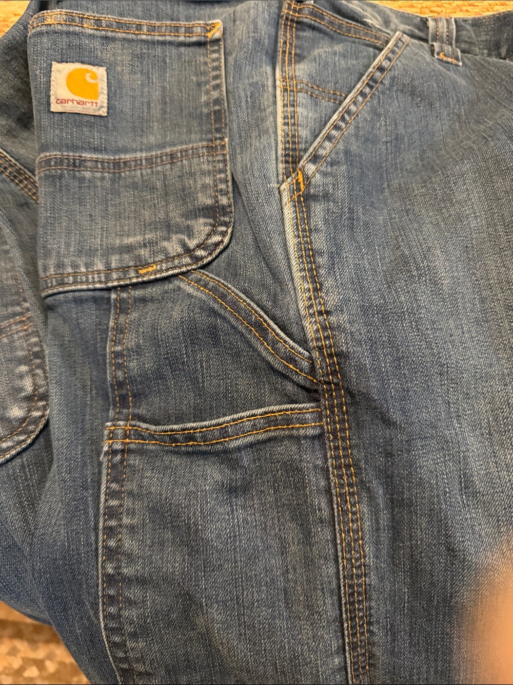 CARHARTT Men's Rugged Flex Relaxed Fit Utility Jean 38x32 - Picture 10 of 12